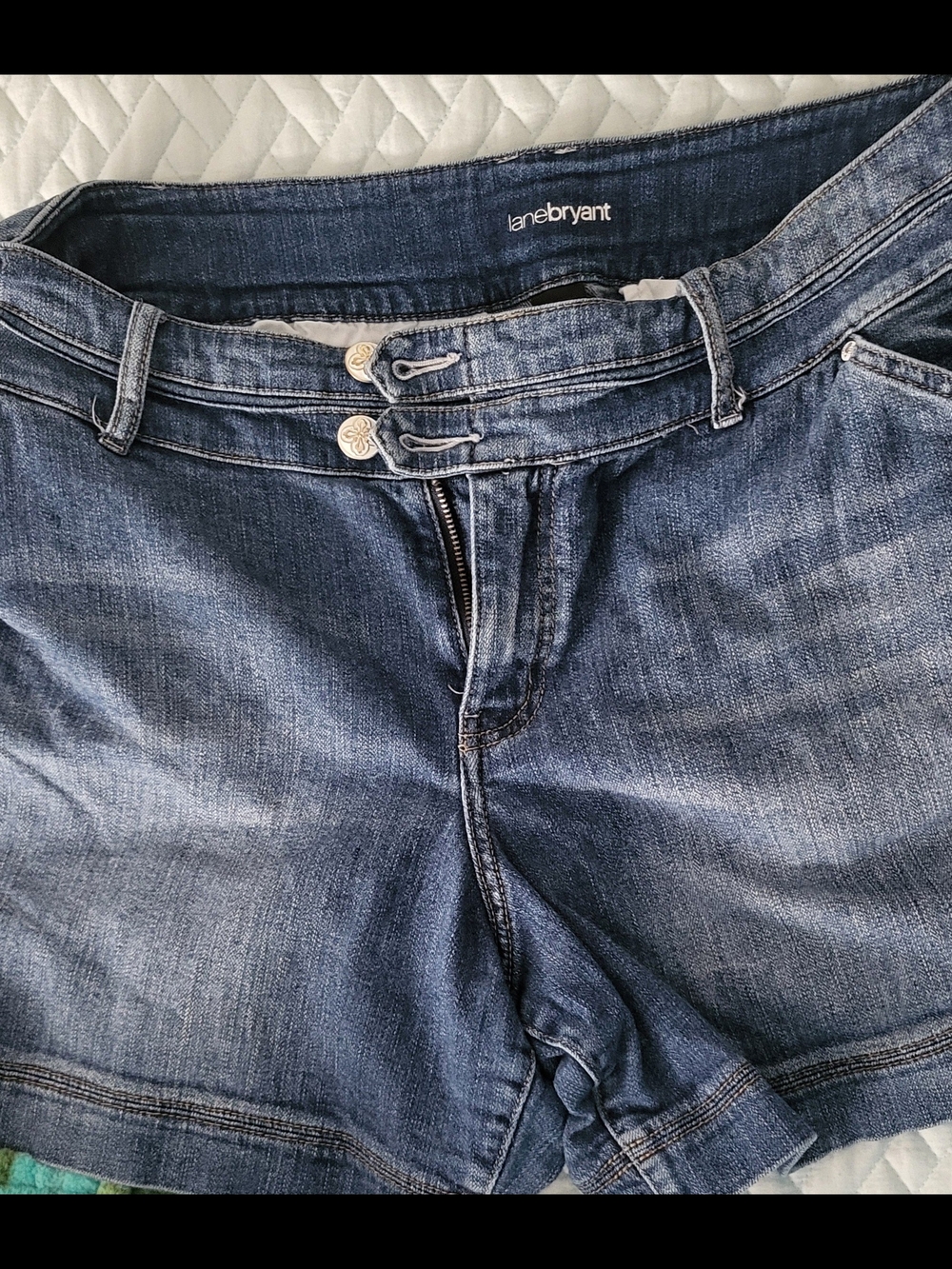 Lane Bryant Dark Blue Denim Shorts